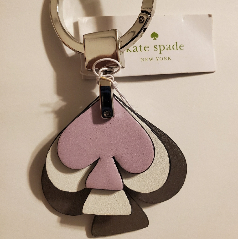 Kate Spade Key Chain Fob Bag Charm Lavender Mist